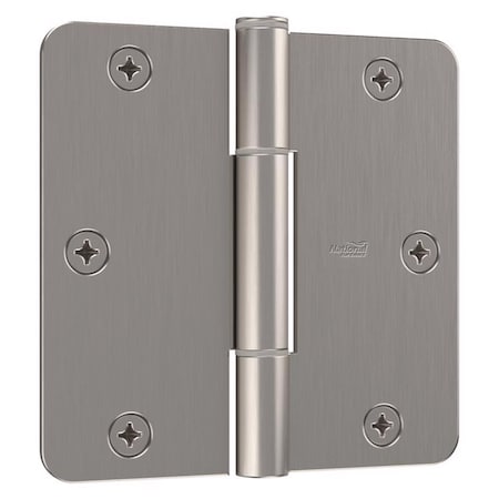 National Hardware National Hardware Squeak Guard 3.5 in. L Satin Nickel Door Hinge 3 pk N830-450